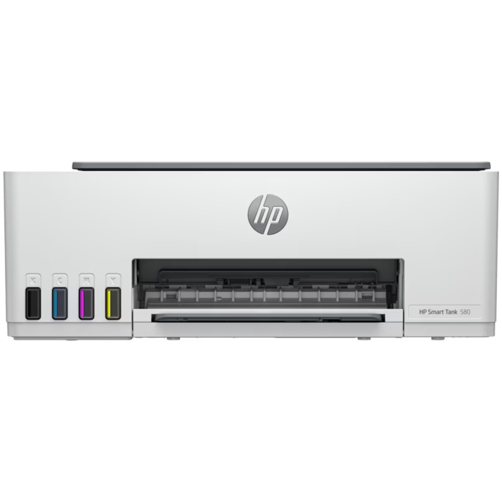  Imprimanta Multifunctionala Inkjet Color HP Smart Tank 580 CISS All-in-One (1F3Y2A), A4, USB, Wi-Fi, gri 