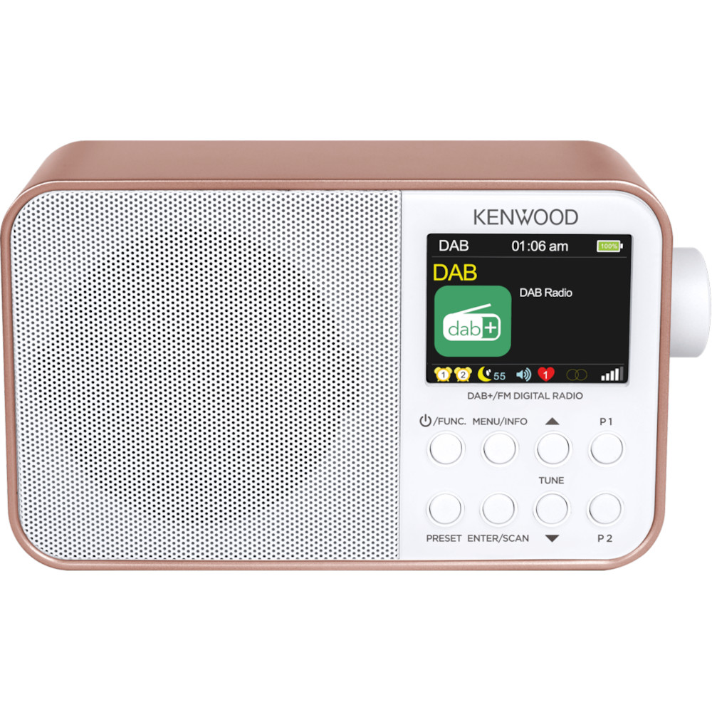 Radio portabil Kenwood CR-M30DAB-R, Bluetooth, DAB+, USB, Rose Gold