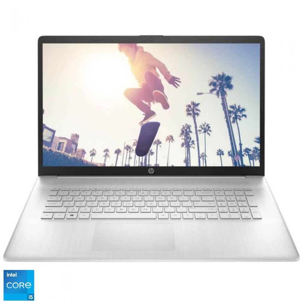  Laptop HP Pavilion 17-cn2031nq, 17.3", Full HD, Intel Core i7-1255U, 16GB RAM, 512GB SSD, Intel Iris Xe Graphics, Windows 11, Natural Silver 
