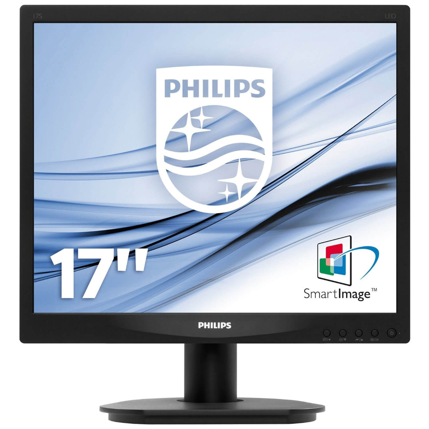  Monitor LED Philips 17S4LSB/00, 17", SXGA (1280x1024),&nbsp;DVI, Negru 