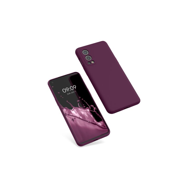 Husa Kwmobile pentru OnePlus Nord 2 5G, Silicon, Violet, 56070.187