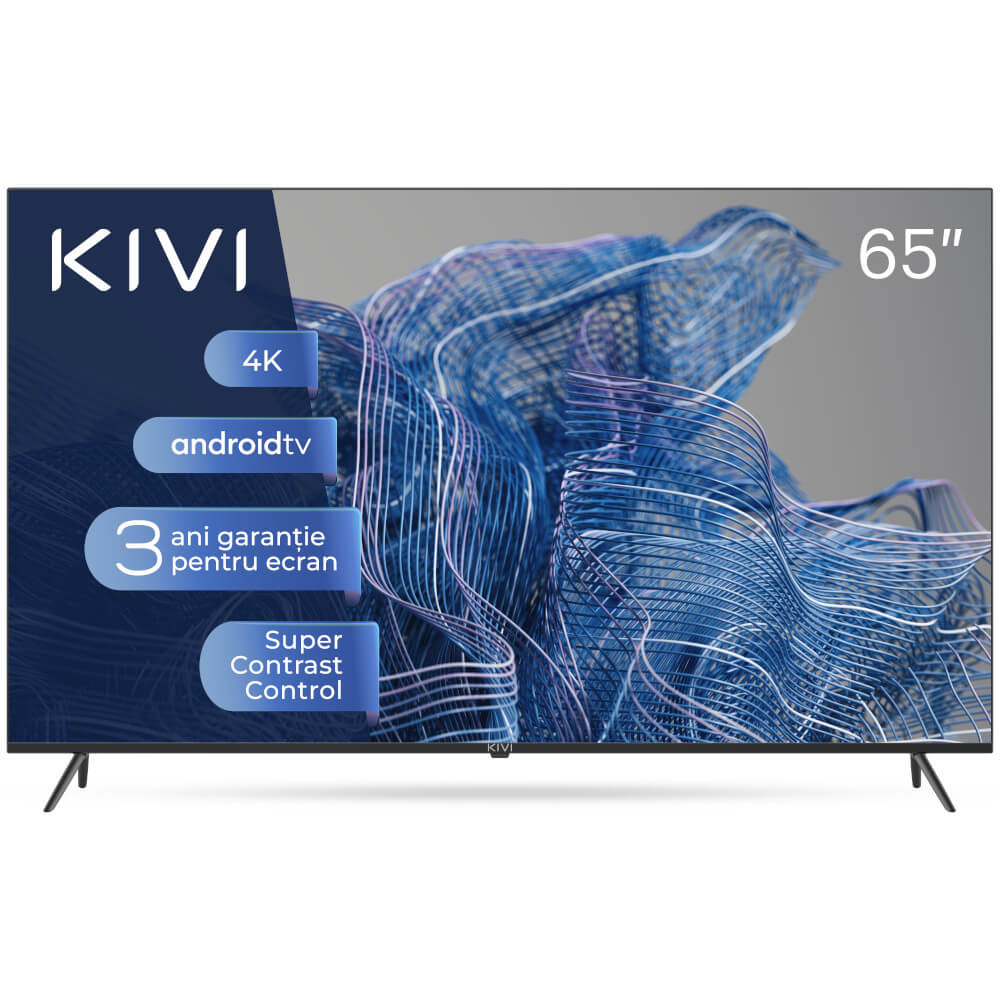 Televizor Smart LED Kivi 65U740NB, 165 cm, Ultra HD 4K, Clasa G