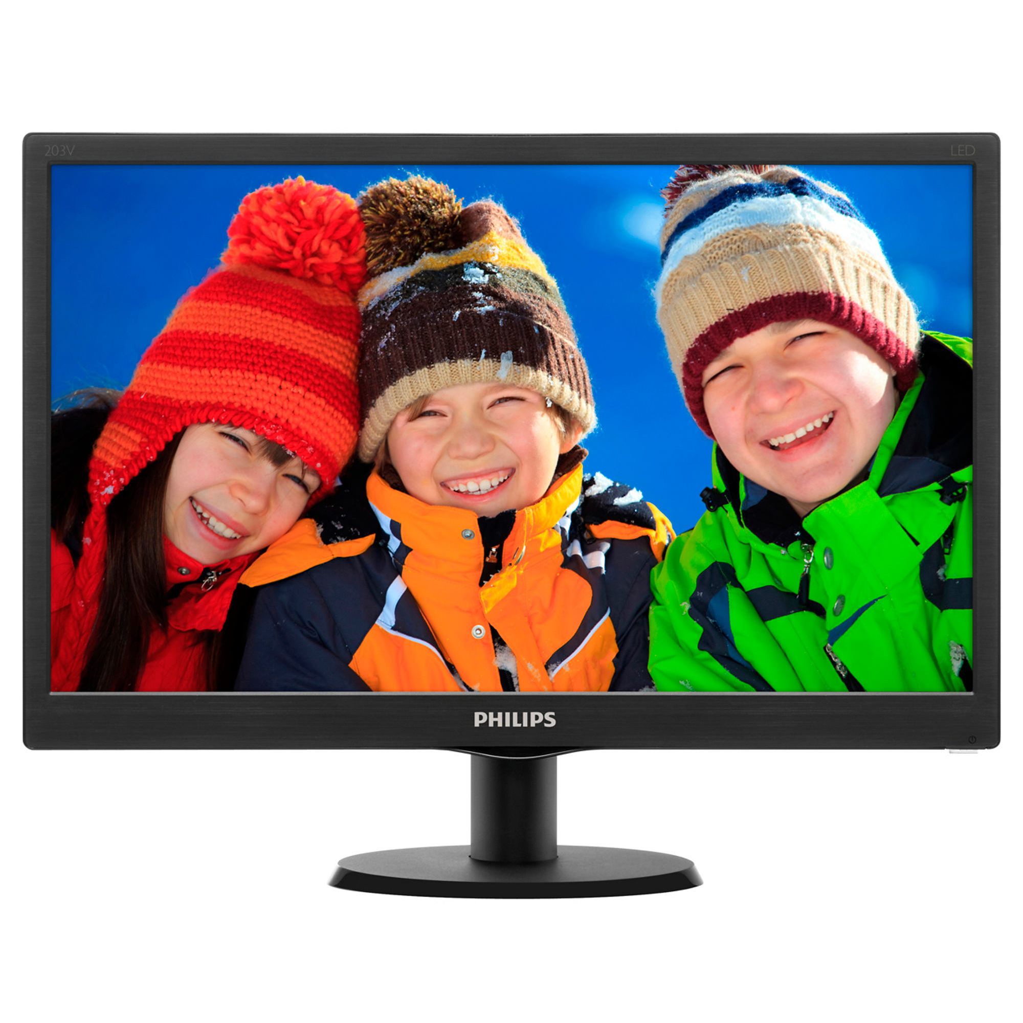 Monitor LED Philips 203V5LSB2/10, 19.5", HD, Negru 