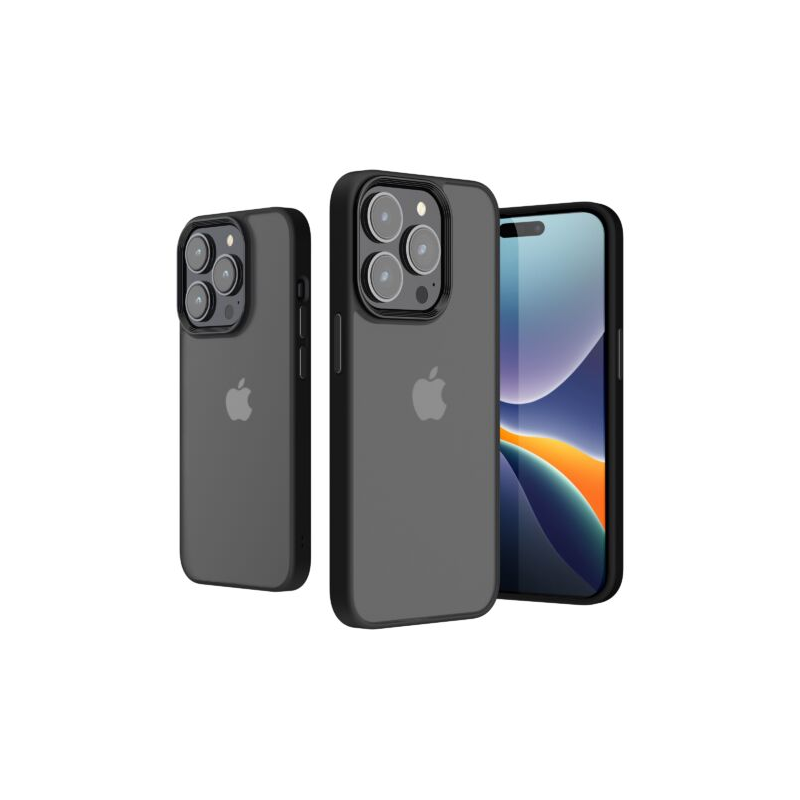 Husa Kwmobile pentru Apple iPhone 14 Pro, Silicon, Negru, 59091.01