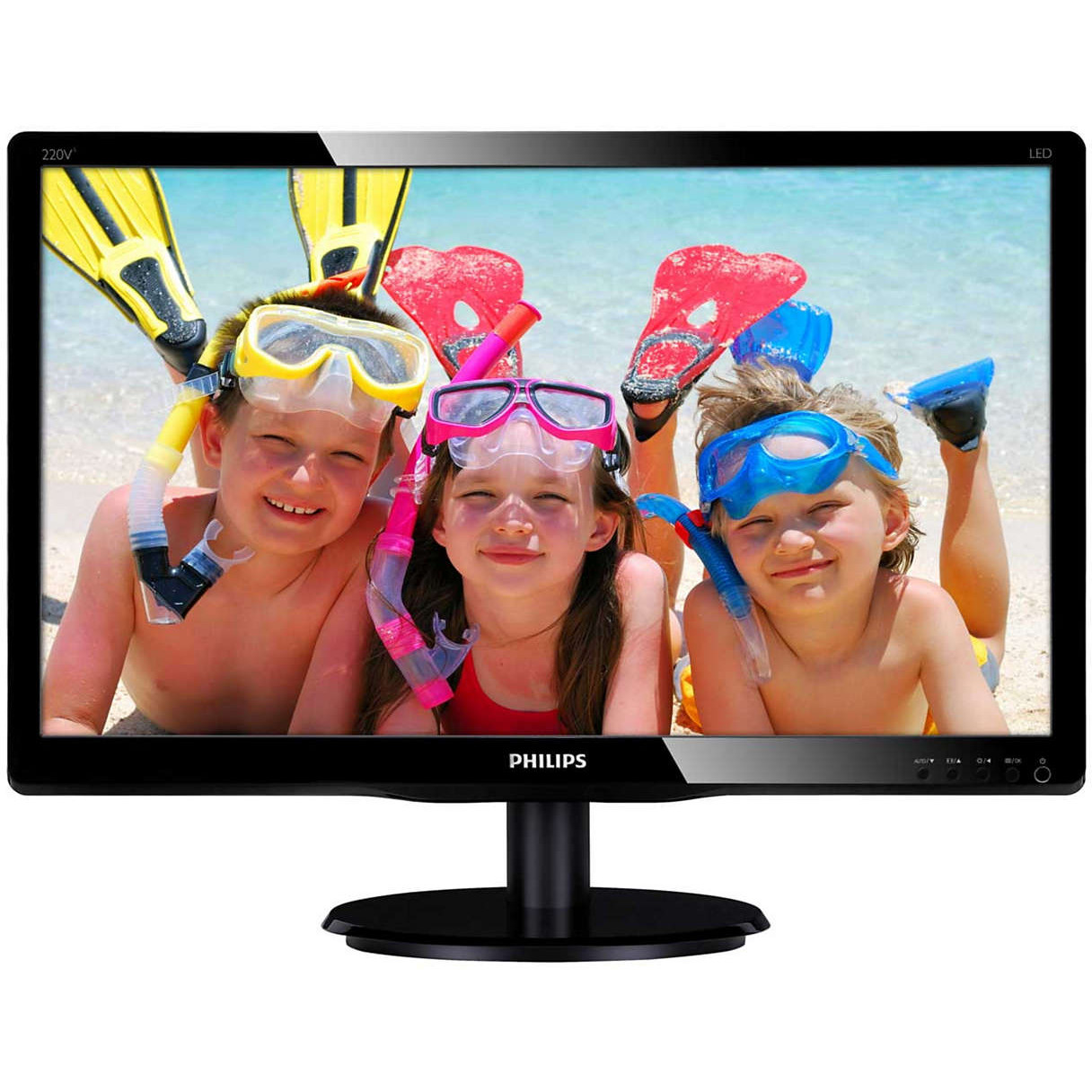  Monitor LED Philips 220V4LSB/00, 22", WSXGA+ (1680x1050),&nbsp;DVI, Negru 