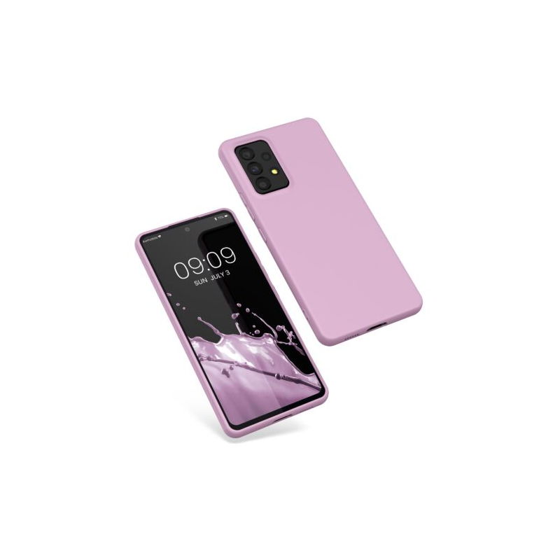 Husa Kwmobile pentru Samsung Galaxy A53 5G, Silicon, Roz, 57808.52