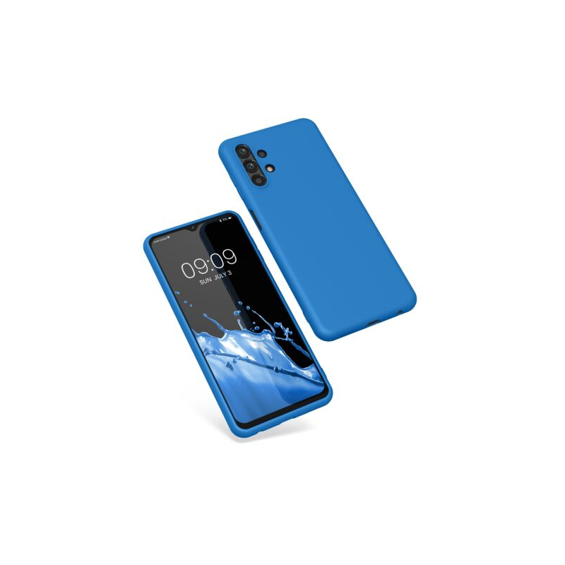 Husa Kwmobile pentru Samsung Galaxy A13, Silicon, Albastru, 57805.228