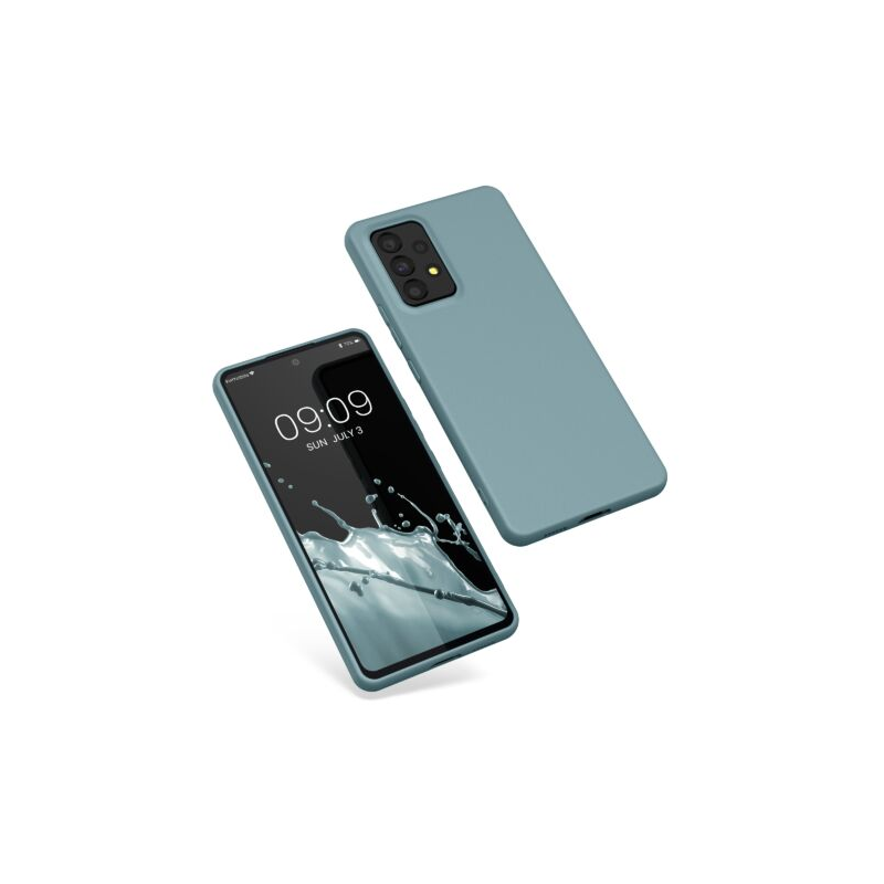 Husa Kwmobile pentru Samsung Galaxy A53 5G, Silicon, Verde, 57808.207