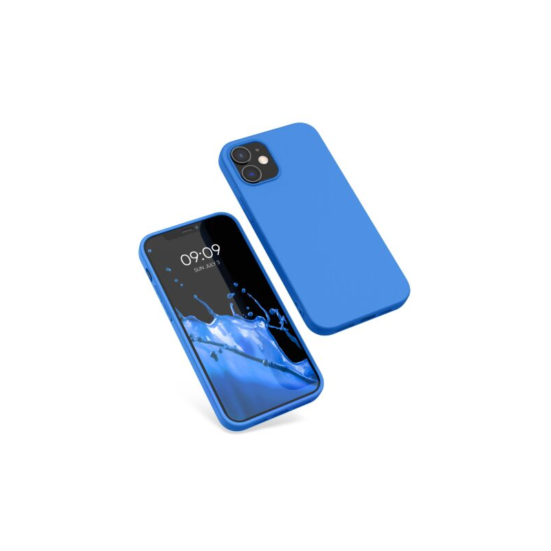 Husa Kwmobile pentru Apple iPhone 12/iPhone 12 Pro, Silicon, Albastru, 53938.189