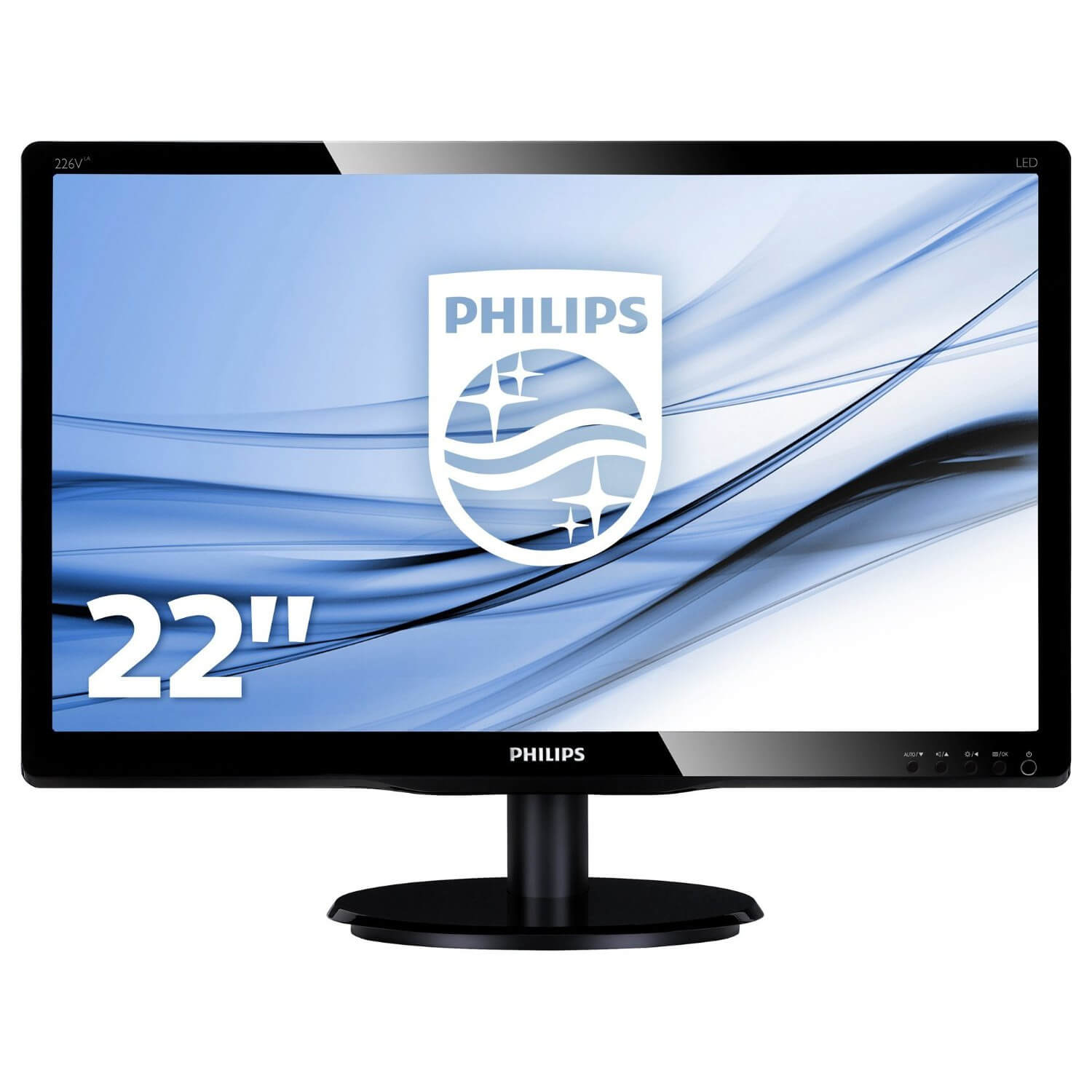  Monitor LED Philips 226V4LAB/00, 21.5", Full HD, Negru 