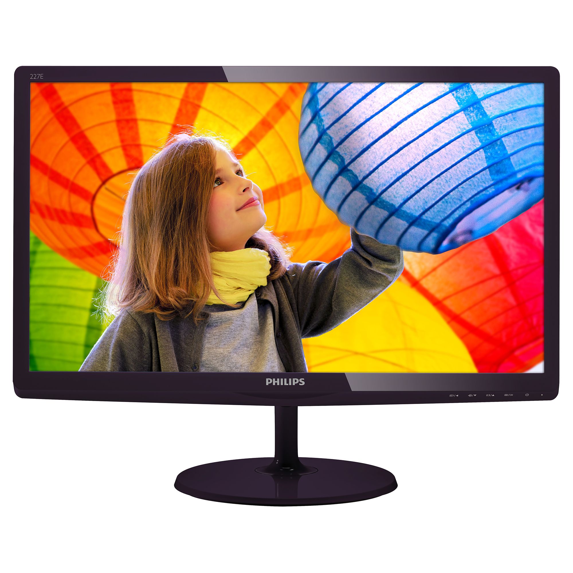  Monitor LED Philips 227E6EDSD/00, 21.5", Full HD, Negru 