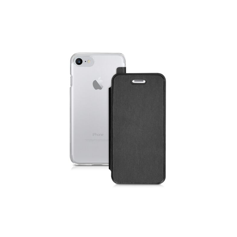 Husa pentru Apple iPhone 8/iPhone 7/iPhone SE 2, Piele ecologica, Negru, 39451.01