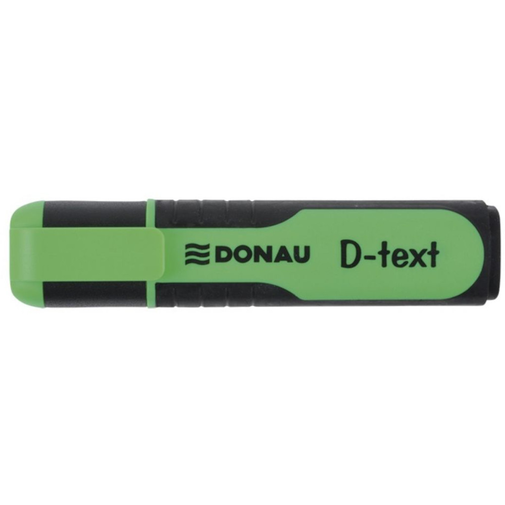 Set 10 Textmarkere DONAU D-text, Varf Tesit si Scriere de 1-5 mm, Culoare Verde Fluorescent