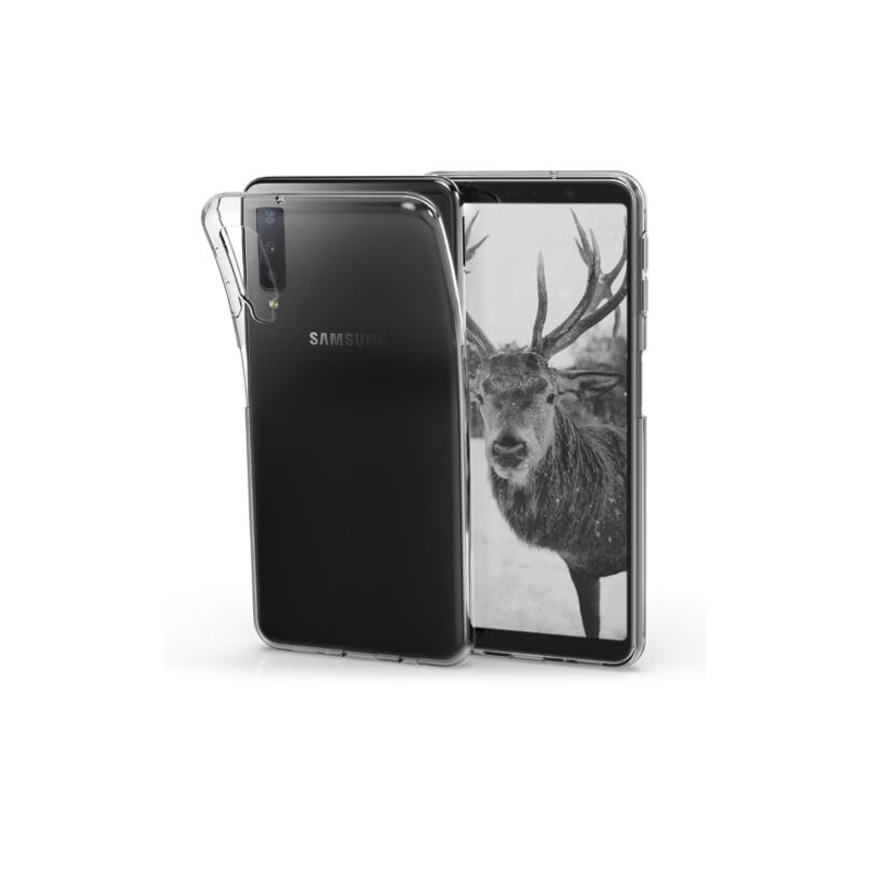 Husa pentru Samsung Galaxy A7 (2018), Silicon, Transparent, 46419.03
