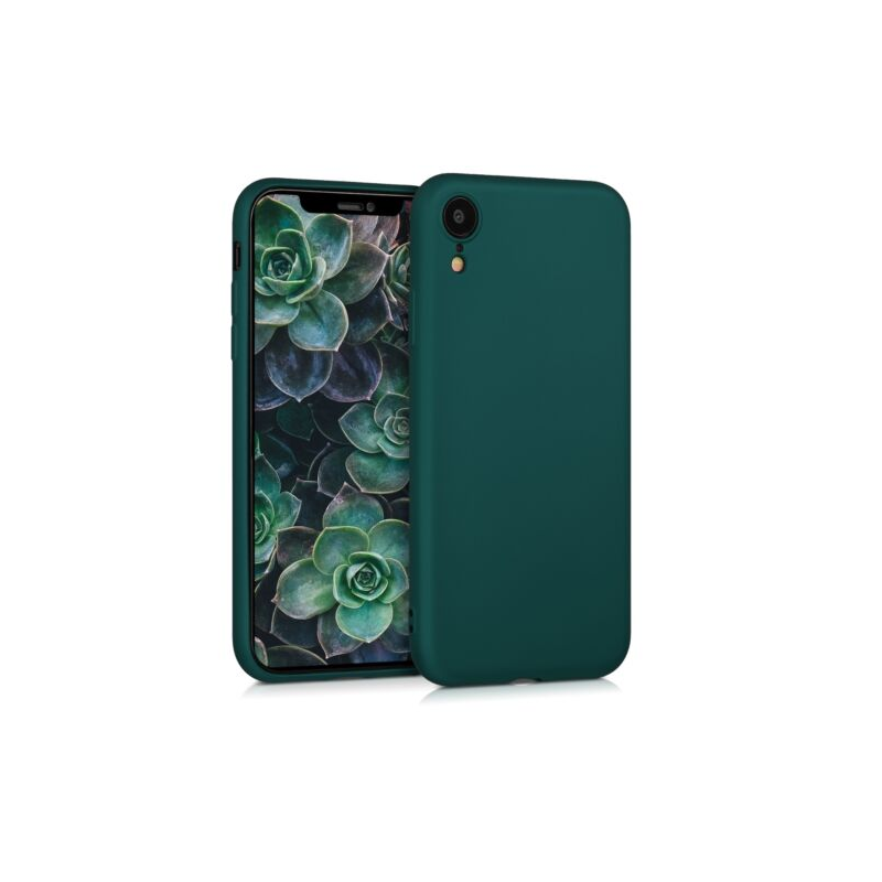 Husa pentru Apple iPhone XR, Silicon, Verde, 46549.14