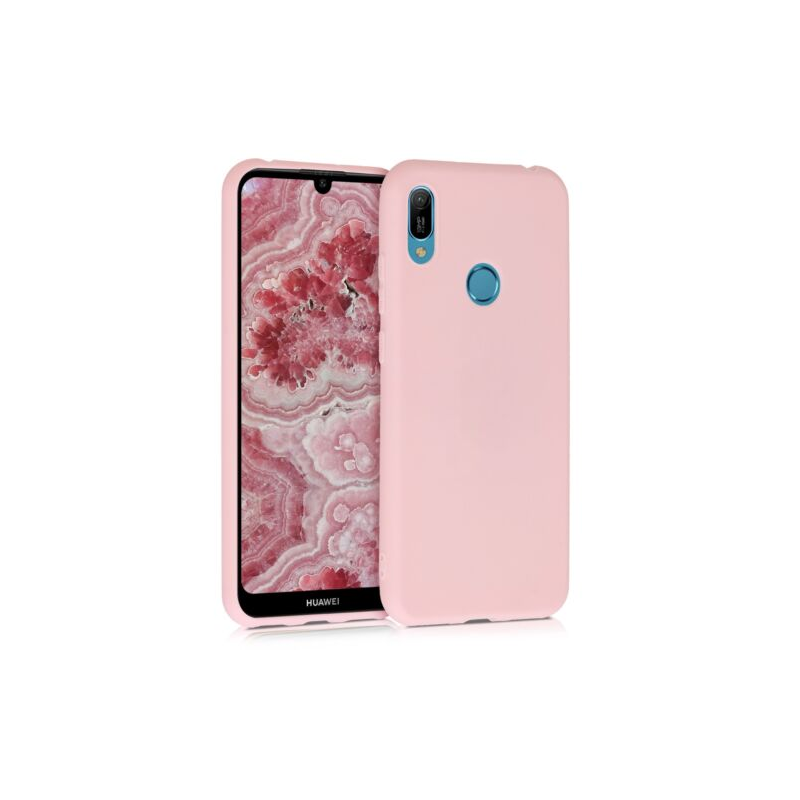 Husa pentru Huawei Y6 (2019), Silicon, Rose Gold, 48122.89