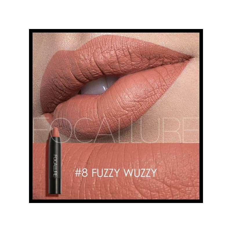 Ruj de buze mat Focallure Lip Crayon 08 Fuzzy Wuzzy
