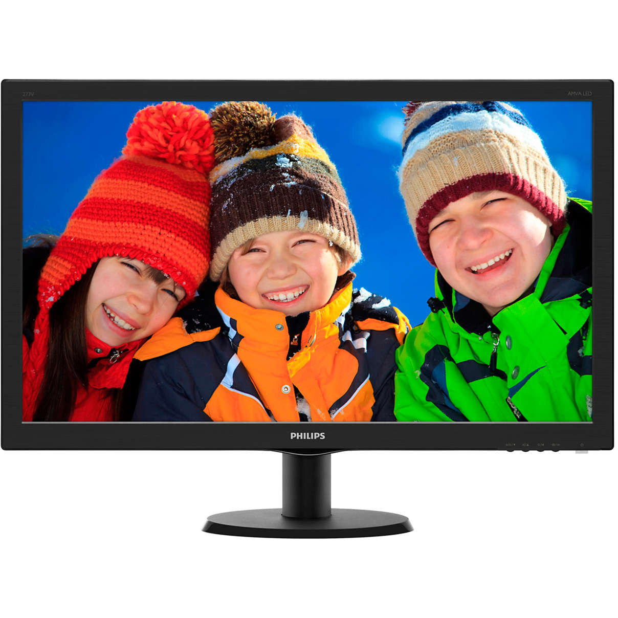  Monitor LED Philips 273V5QHAB, 27", Full HD, Negru 
