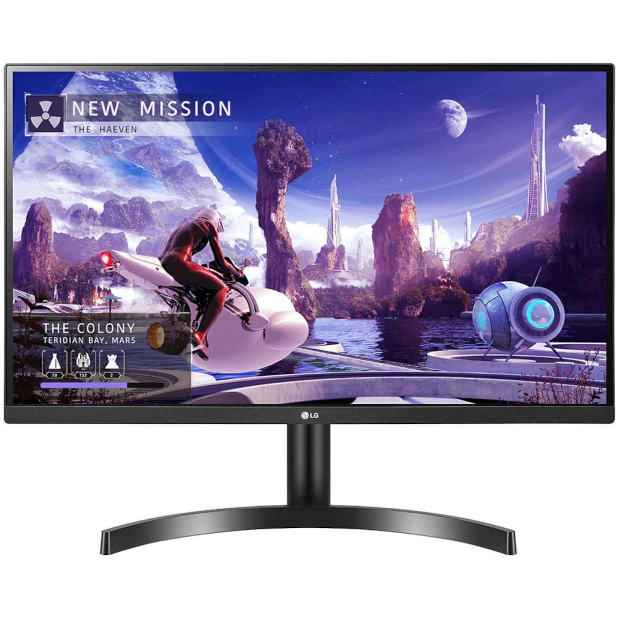  Monitor LED LG 27QN600-B.AEU, 27inch, QHD, 75hz, FreeSync, HDMI, DisplayPort, HDR10, Negru 