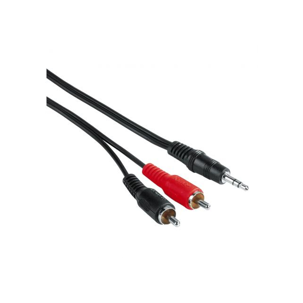 Cablu audio Hama 30455, Jack 3.5mm - 2 x RCA, 2 m