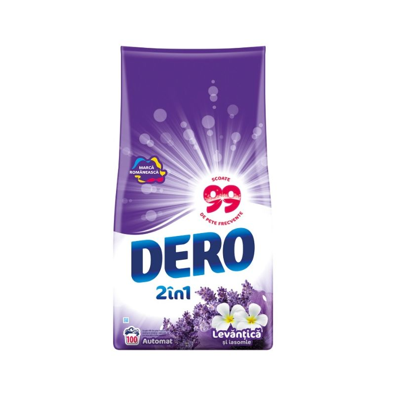  Detergent automat 2in1 DERO Levantica si Iasomie,10kg, 100 spalari 