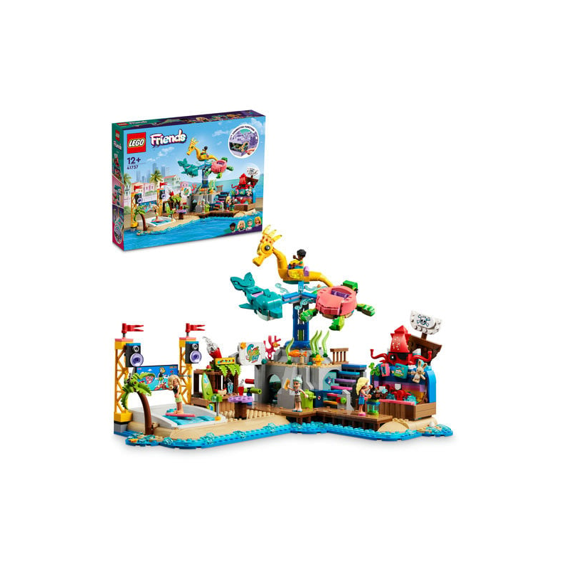 Set LEGO Friends - Parc de distractii pe plaja (41737)