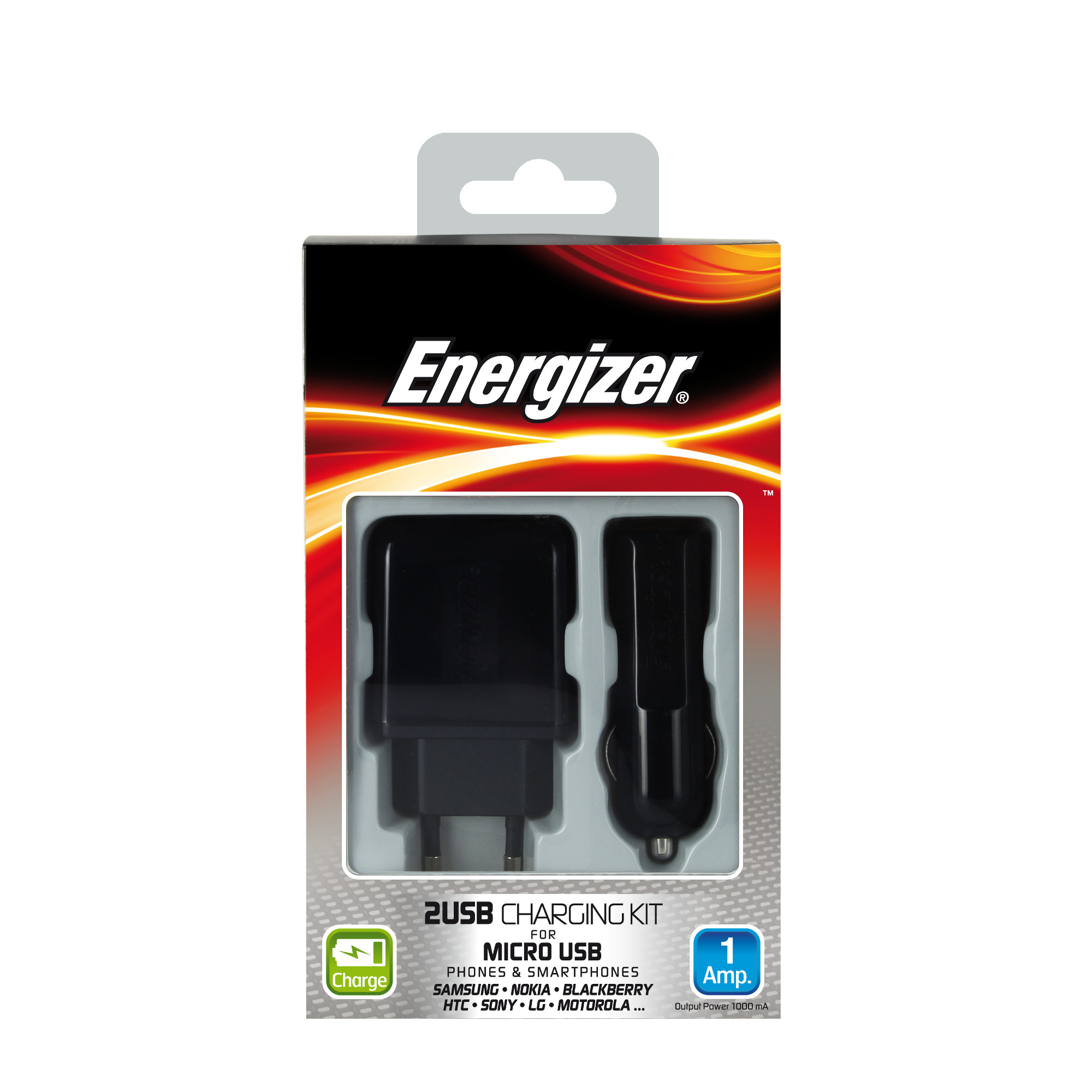  Kit incarcare Energizer 3 in 1 micro USB, Negru 