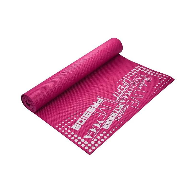  Covoras gimnastica Slimfit, DHS, 173x58x0.4cm, roz, suprafata anti-alunecare, rezistent la umezeala 