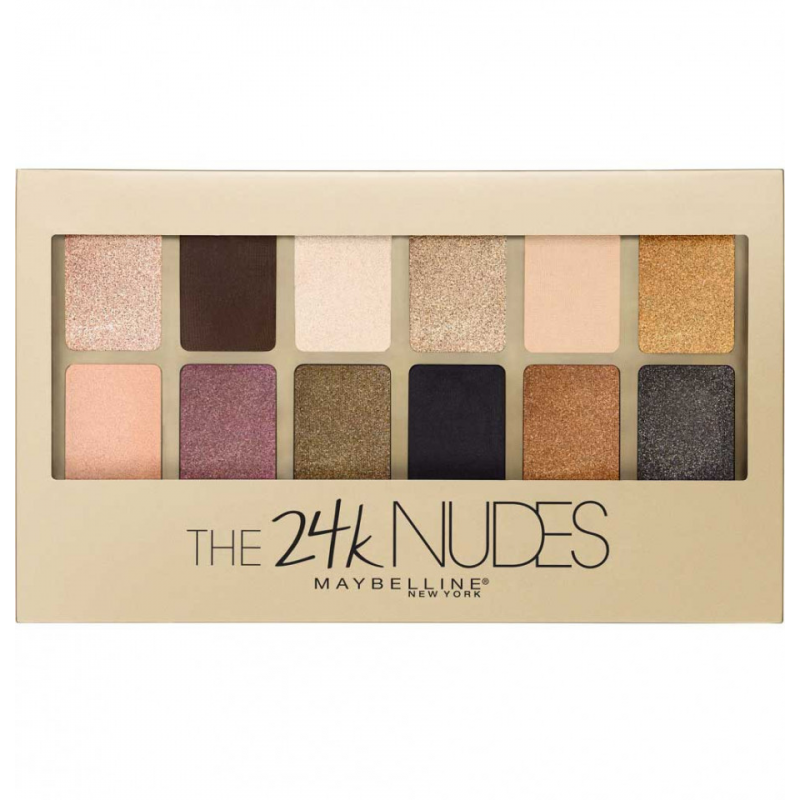  Paleta farduri de ochi Maybelline New York The 24 Karat Nudes Eyeshadow 