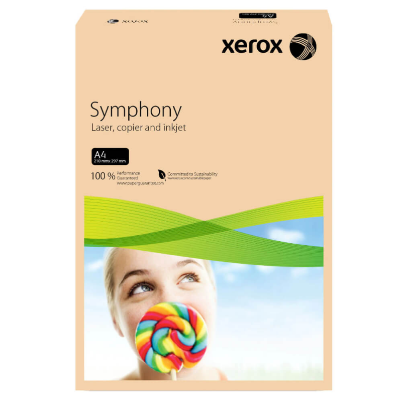  Carton Copiator A4 Xerox Symphony, Salmon Pal, 250 Coli/Top, 160 g/m² 