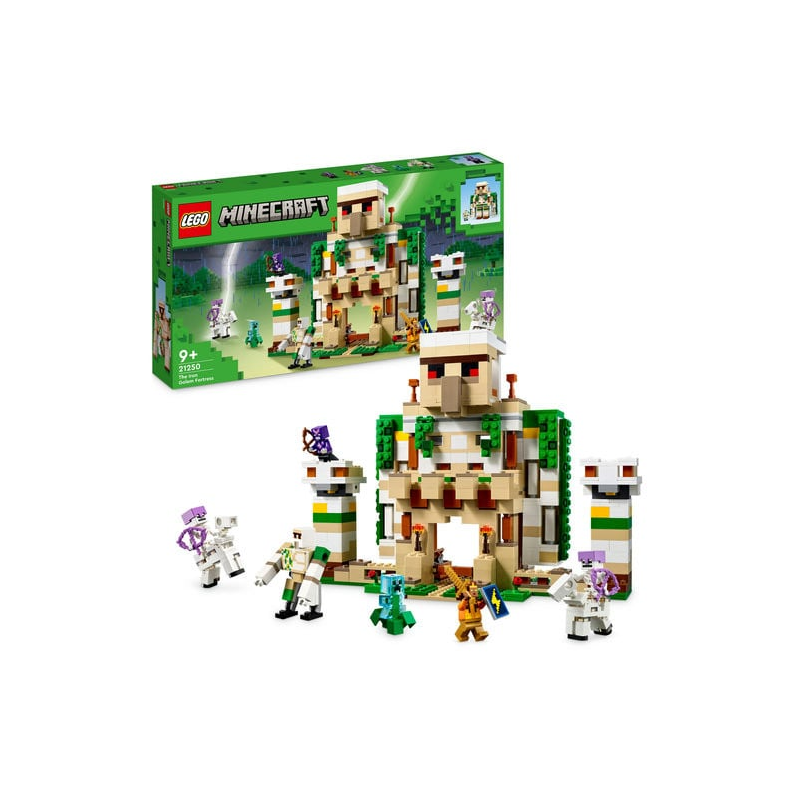 Set LEGO Minecraft - Fortareata Golemul de fier (21250)
