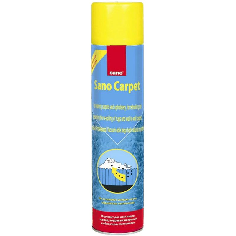Detergent spuma cu aerosol pentru covoare Sano Carpet, 600ml