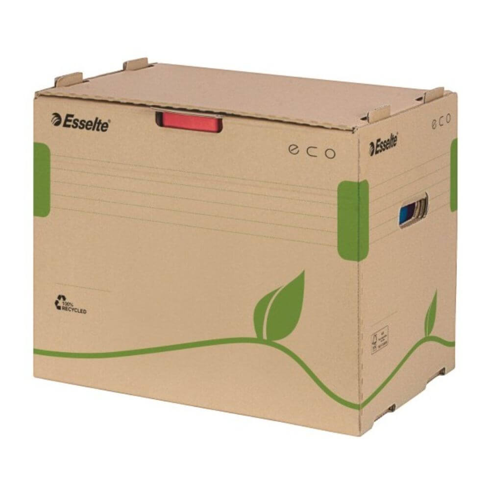 Container Bibliorafturi Esselte Eco, Deschidere Frontala, 427x343x305 mm, Carton