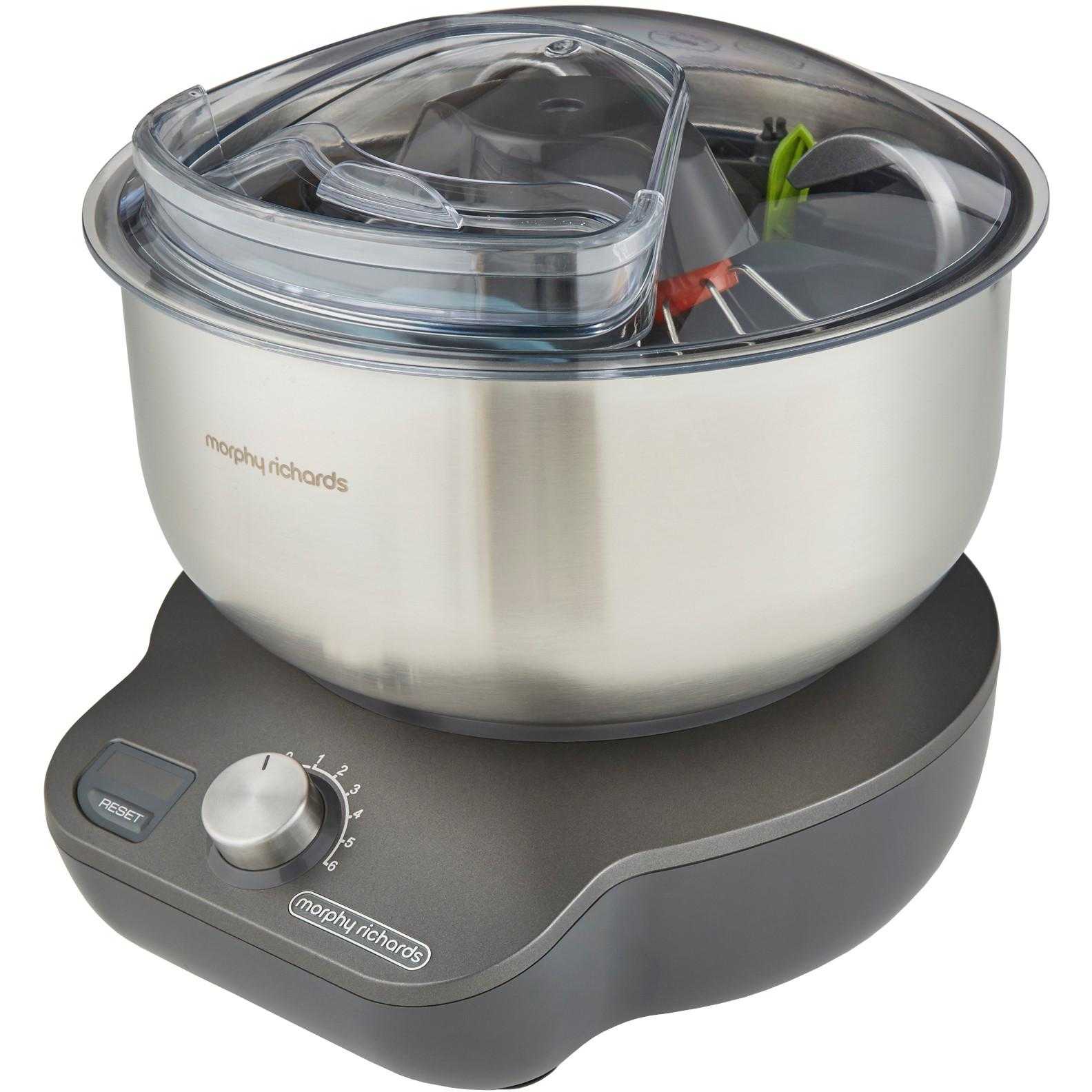  Robot de bucatarie Morphy Richards Mix Star 400520, 650 W, 6 viteze, bol 5 l, Argintiu 