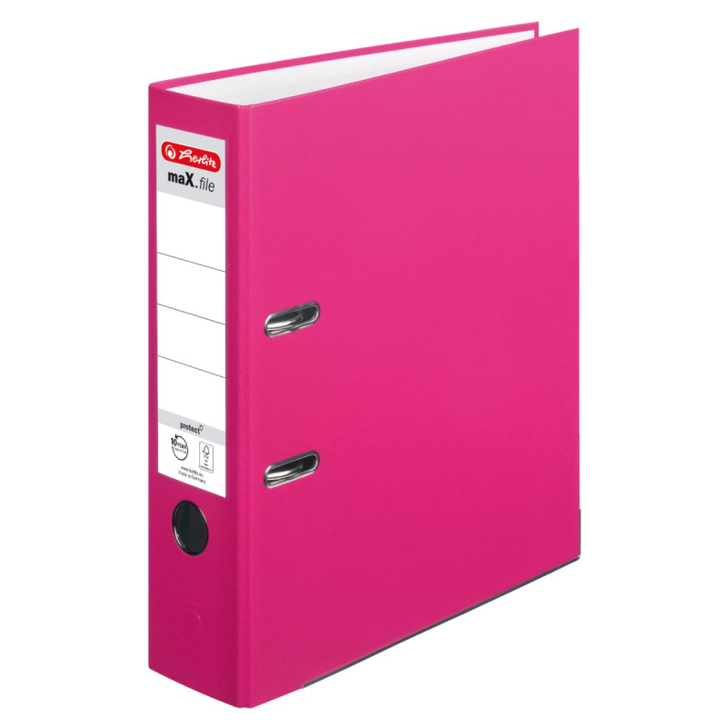  Biblioraft Max.file A4 8 Cm,culoare Roz Electrizant 