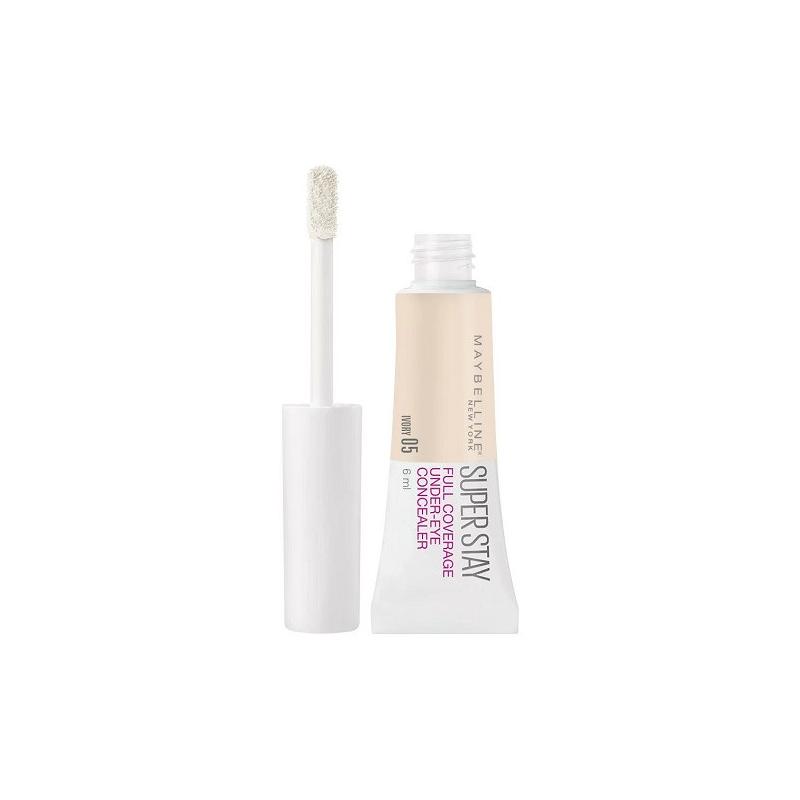 Corector cu acoperire mare, Maybelline, Superstay Full Coverage, 05 Ivory, 6 ml