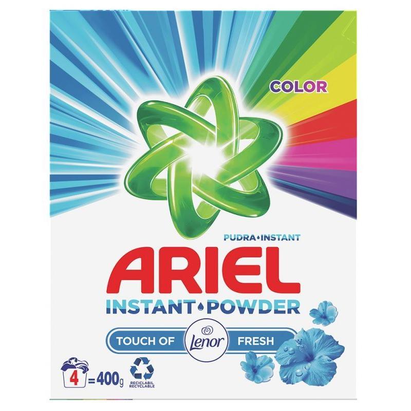 Detergent Automat Pudra Ariel Touch of Lenor Fresh Color, 4 Spalari, 400 g