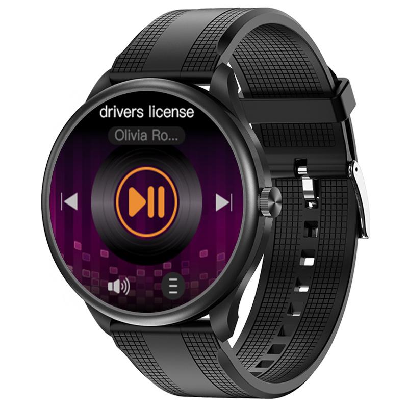 Smartwatch iSEN Watch M3 Negru cu bratara neagra din TPU, 1.3