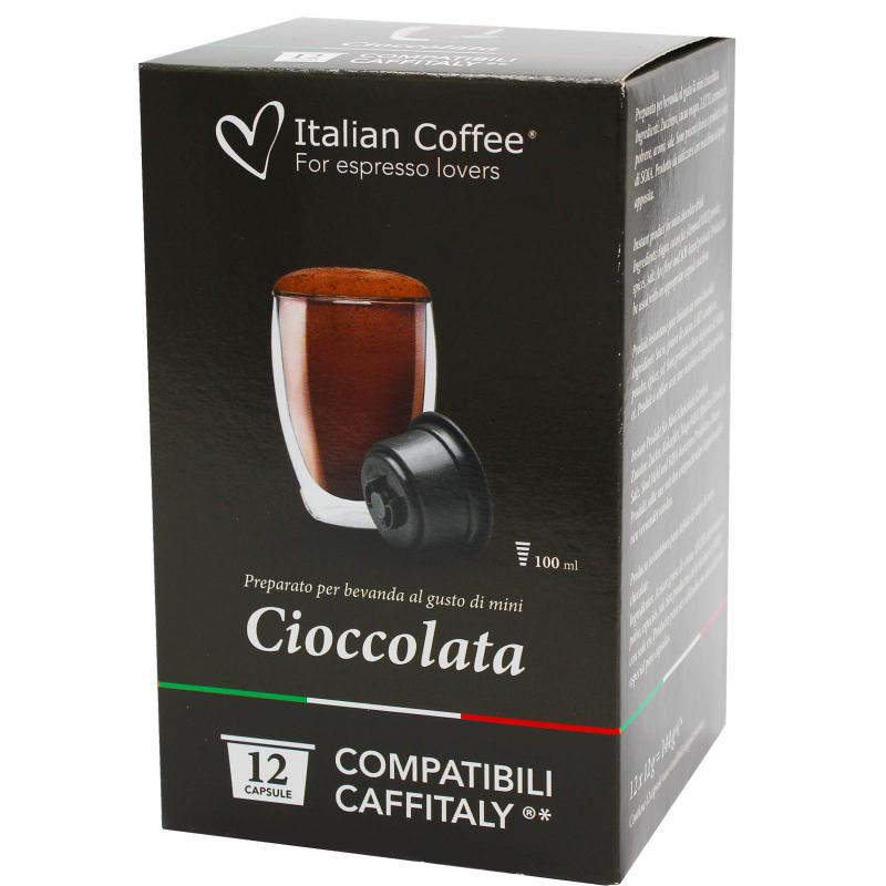 Ciocolata Calda, 12 capsule compatibile Cafissimo/Caffitaly/Beanz, Italian Coffee