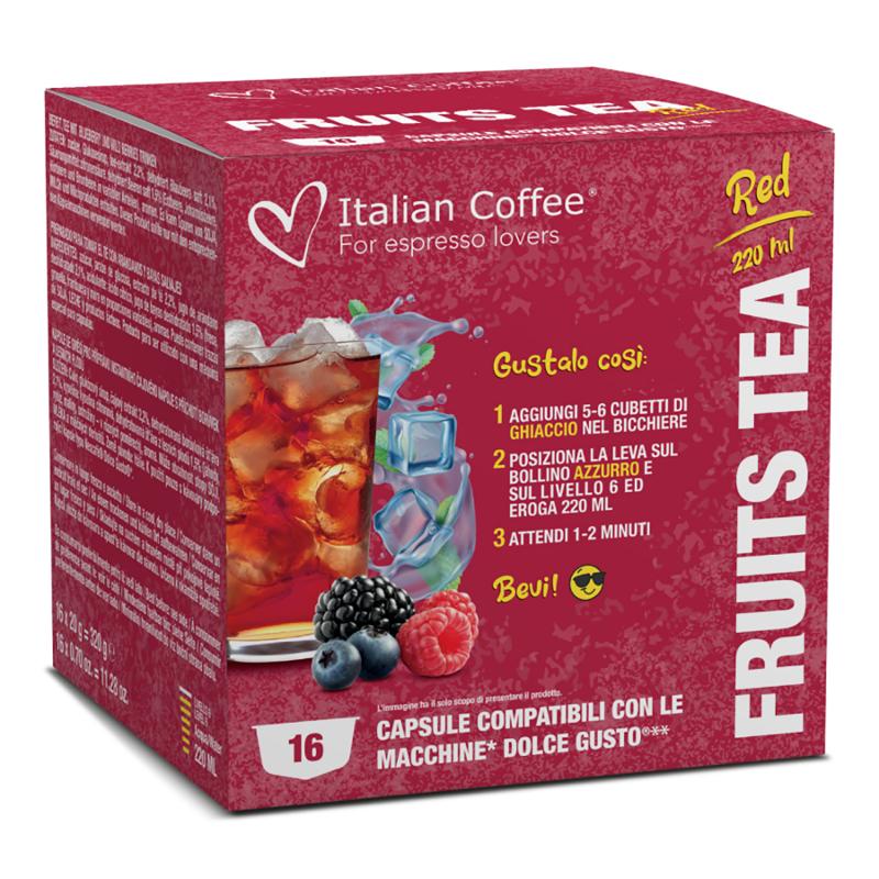 Ceai de fructe de padure, 16 capsule compatibile Dolce Gusto, Italian Coffee