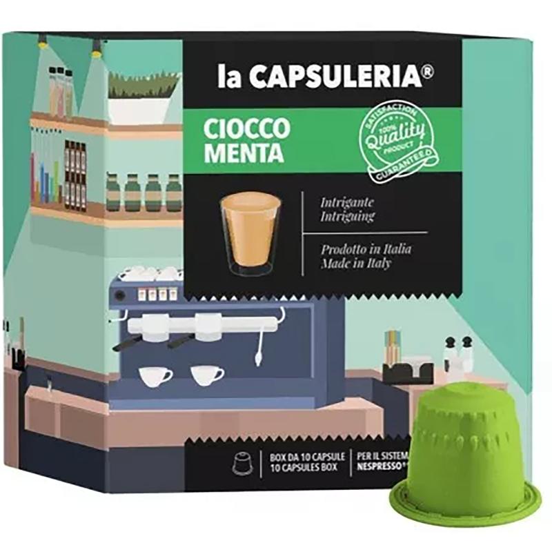 Cioccomenta, 10 capsule compatibile Nespresso, La Capsuleria