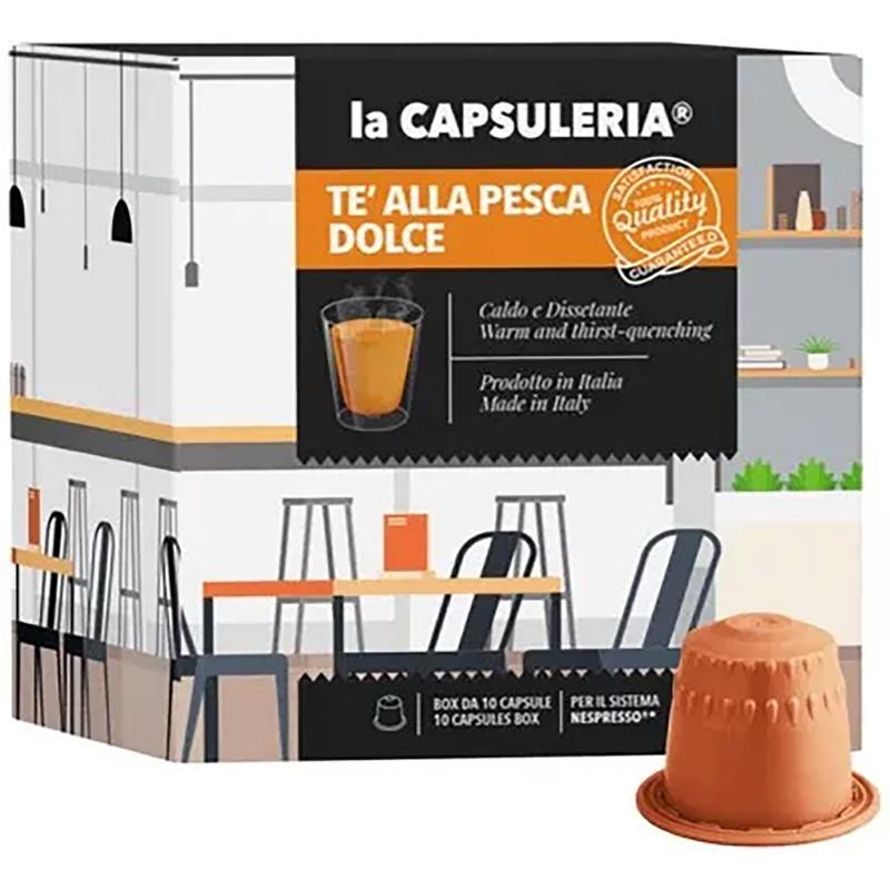 Ceai de Piersici, 80 capsule compatibile Nespresso, La Capsuleria