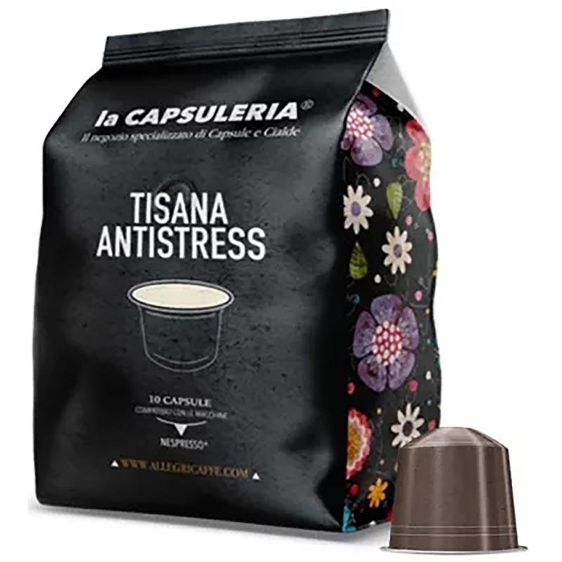 Ceai de Plante Antistres, 10 capsule compatibile Nespresso, La Capsuleria
