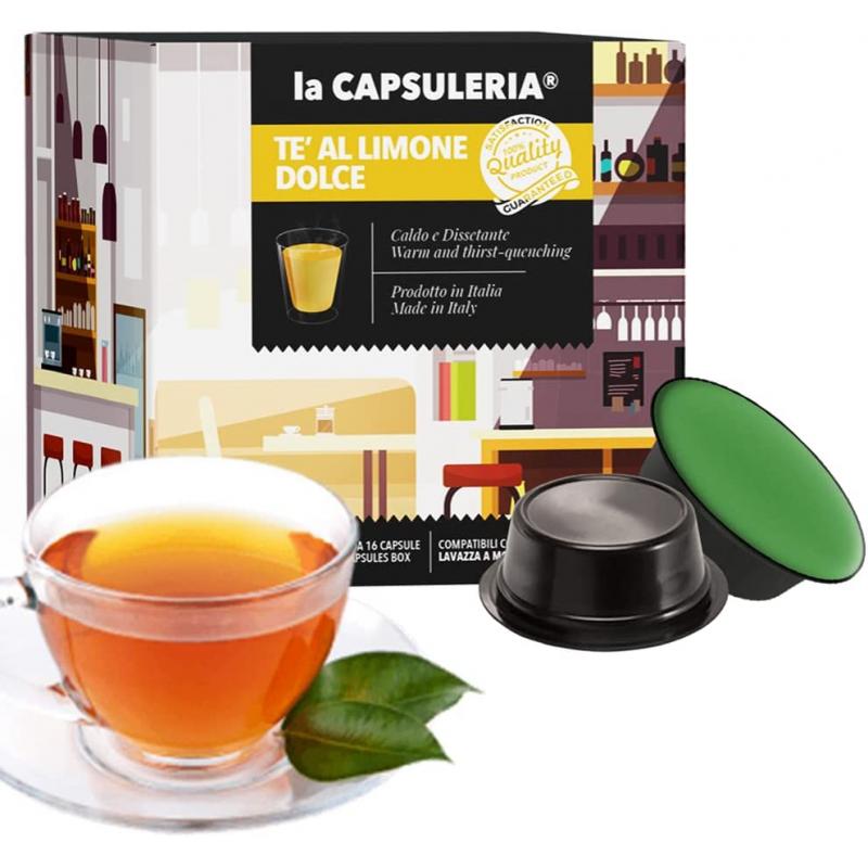 Ceai de Lamaie, 128 capsule compatibile Lavazza a Modo Mio, La Capsuleria