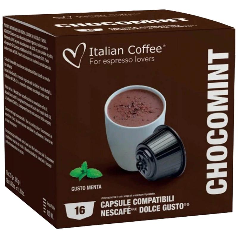 Cioccomenta, 64 capsule compatibile Nescafe Dolce Gusto, Italian Coffee