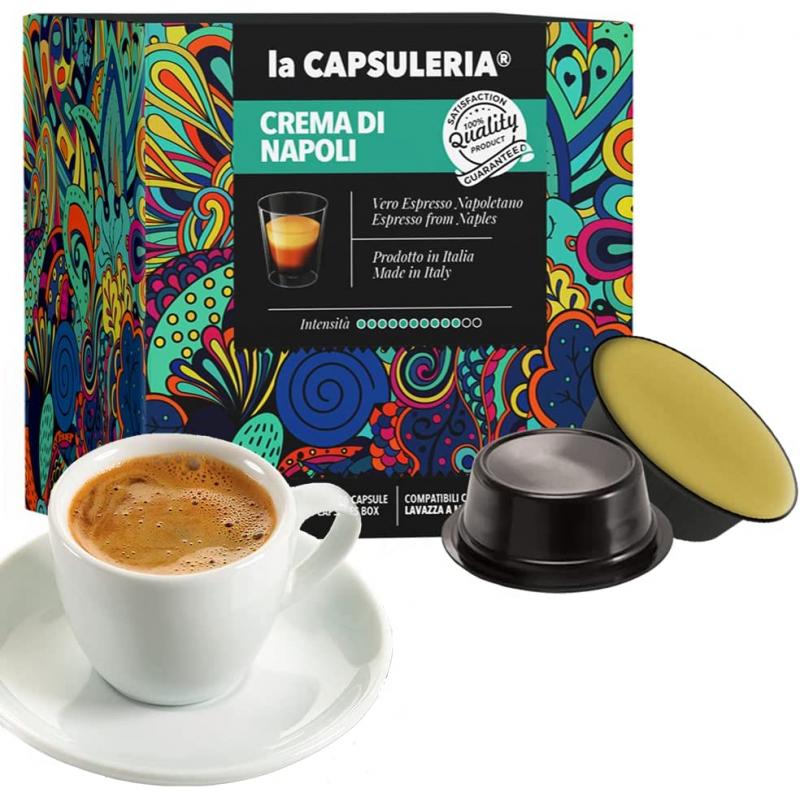 Cafea Crema di Napoli Mio, 16 capsule compatibile Lavazza a Modo Mio, La Capsuleria