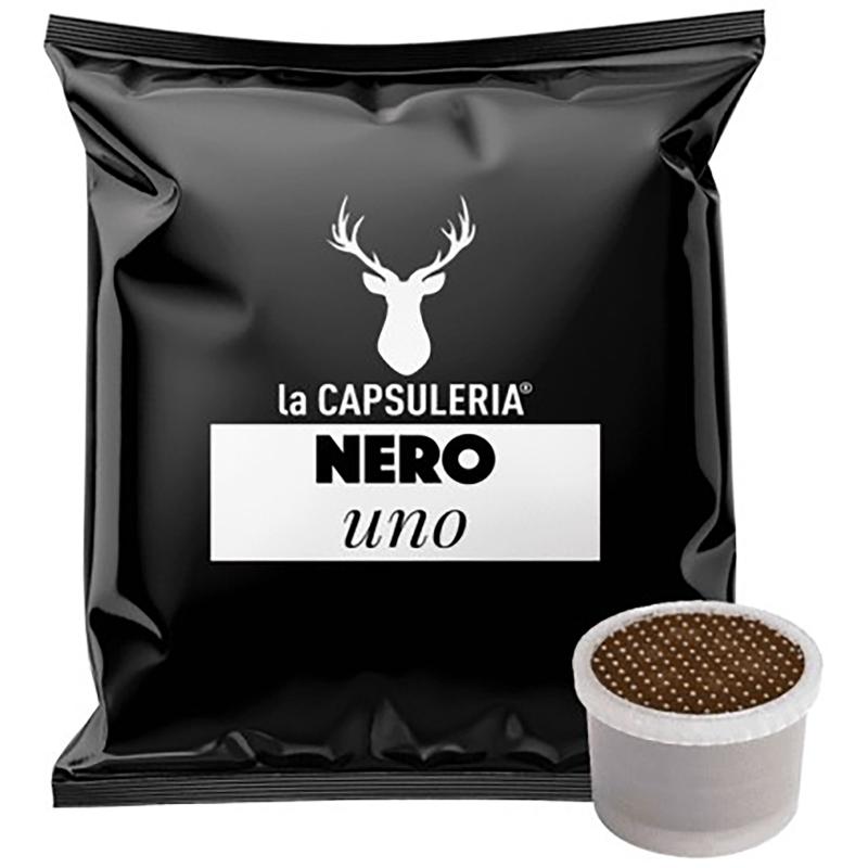 Cafea Nero Uno, 100 capsule compatibile Uno System®, La Capsuleria