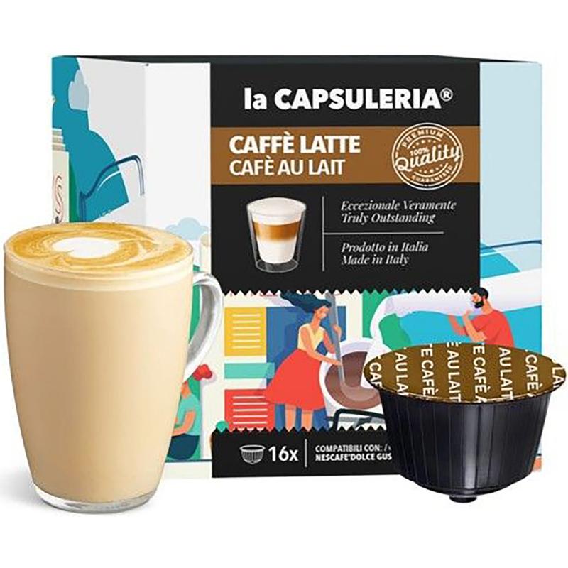 Caffe Latte, 16 capsule compatibile Nescafe® Dolce Gusto®, La Capsuleria