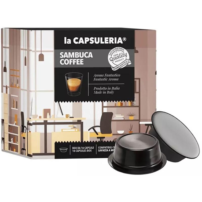Sambuca Coffee, 16 capsule compatibile Lavazza a Modo mio, La Capsuleria
