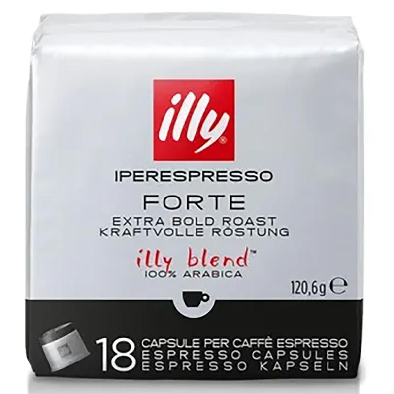 Cafea Illy Forte, 108 capsule compatibile cu Original Illy Iperespresso
